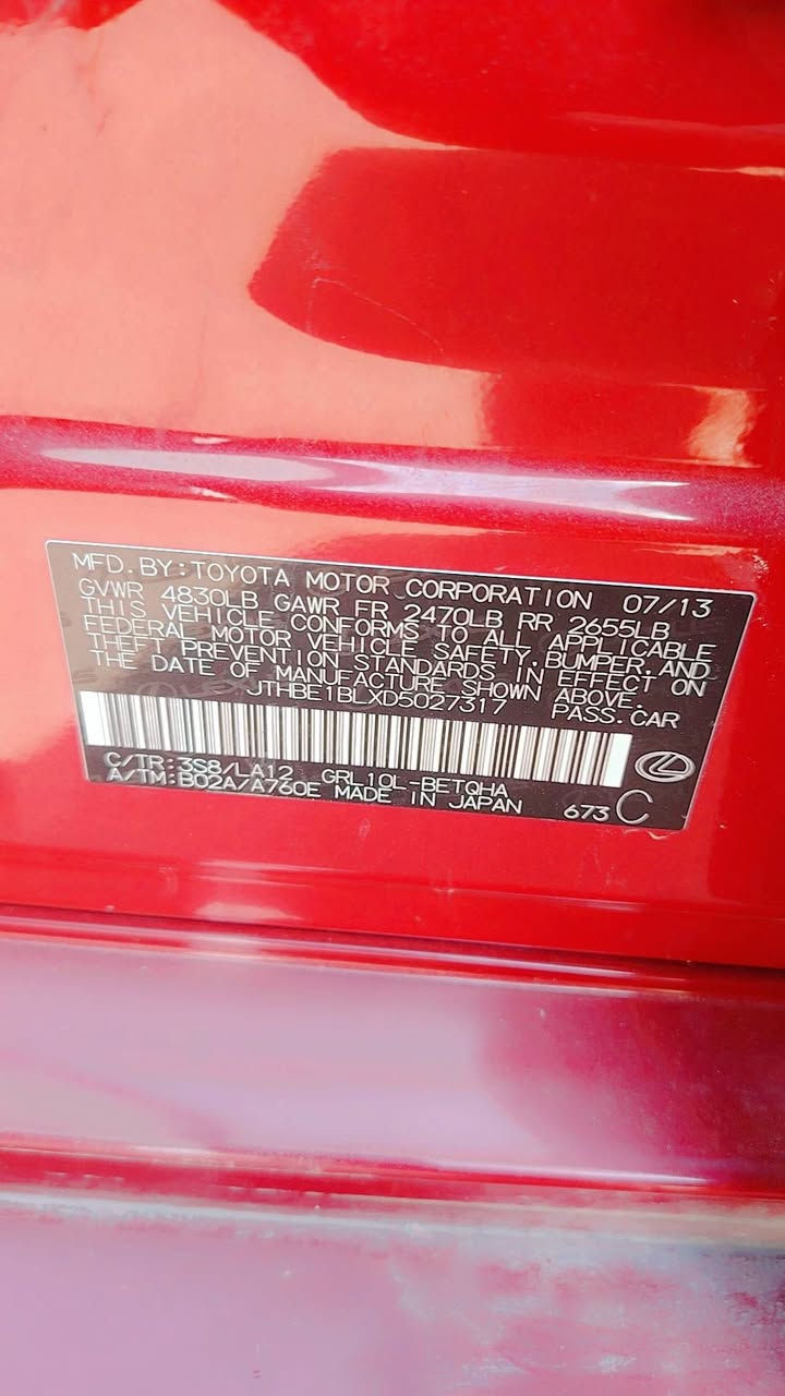 سلام عليكم شلونهم الطيبين لكزس gs350 موديل 2013   ياباني أصلي
محرك 3500 c  ع الوكاله هوه والكير السياره نظيفه  وجاهزه  عوزها ترتيب ملاحظات بسيطه مكانها البصرة وراعيها يريد تحويل  ***********  السعر 14500 وبيها مجال........ وحادثها  بابين صفحة اليمنه
