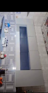 كاونتر تركي تزكام للبيع ثلاث قطع الكاونتر وملحقه 4 امتار والسنك 2 متر ...