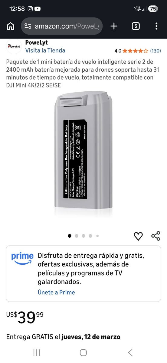 سلاو ڕێز
دوو پاتری dji mini 2 بەر دەستە نوێ هیچ بەکار نە هاتوون


**إذا كنت صاحب هذا الإعلان وتريد حذفه لأي سبب، رجاءا أرسل رسالة إلى الدعم الفني**