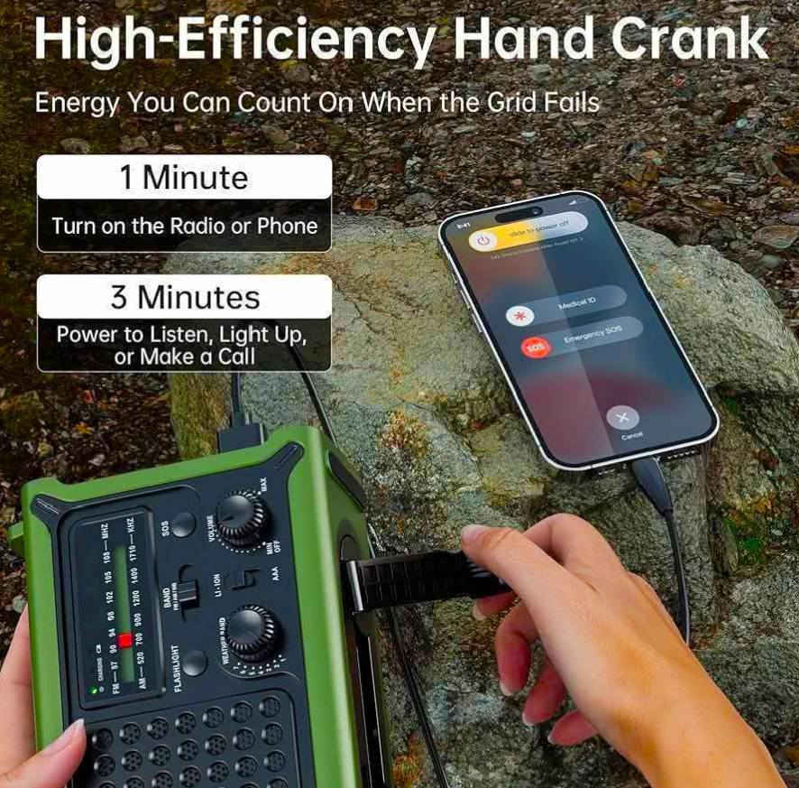 راديو استيراد أوربي خاص
ثلاث موجات FM-MW_WB
موجه طقس
شحن بطاريه ليثيوم قابل للشحن ١٢ الف ملي أمبير
منفذ شحن تايب سي شحن سريع
مخرج منفذ تايب سي
لايت عدد ٢ قوي جدا
يشحن عن طريق طاقه شمسيه
وكرنك يدوي للشحن ايضا 
 يشتغل على باتري حجم صغير عدد ٣
اي استفسار بعد تعليق يوصلك السعر وبالخدمة 🌹 🌹 🌹 🌹 🌹 🌹


**إذا كنت صاحب هذا الإعلان وتريد حذفه لأي سبب، رجاءا أرسل رسالة إلى الدعم الفني**