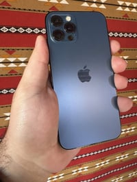 ايفون 12 برو ذاكره 128 بطاريه 75 تك سيم نموذج m  مامبدل بي ولا قطعه عل...