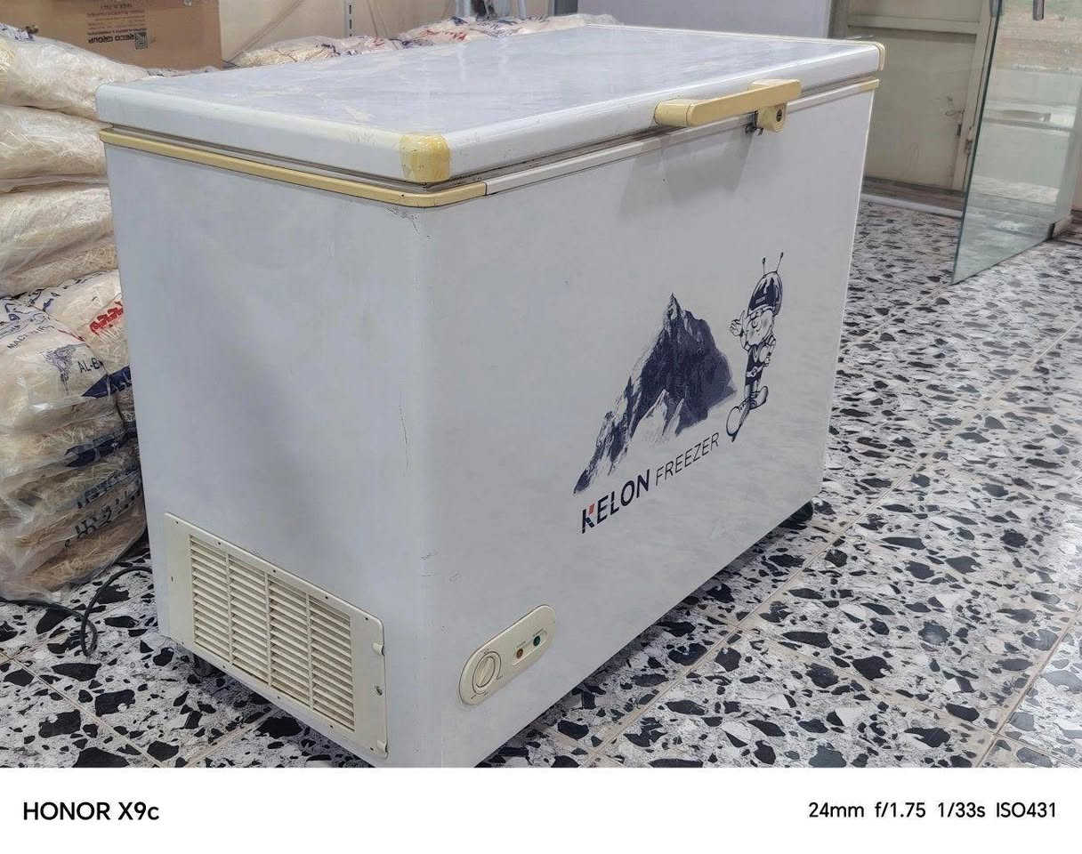مجمدة حجم ١٤ قدم للبيع نوع كيلون شرط الشغل السعر ١٥٠ العنوان خانقين بانميل *********** خناقين, ديالى
