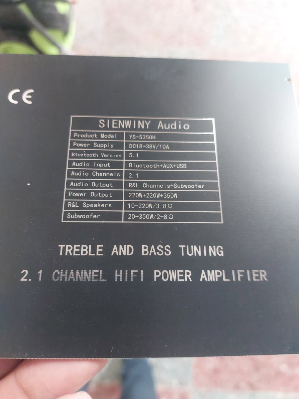 امبلي فاير 220 واط × 2 +  350 دمام


**إذا كنت صاحب هذا الإعلان وتريد حذفه لأي سبب، رجاءا أرسل رسالة إلى الدعم الفني**