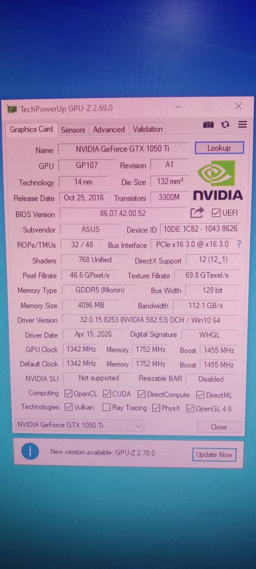 السلام عليكم تجميعه مراوس فقط
gtx 1050 ti 4gb asus
xeon E5-2650 v2 2.60hz
ram 8x2 DDR3 YONGX لون ازرك 
m.2Nvme ssd 120 gb 
motherboard X79G 
power supply 600 wat

Monetir MITSUBISHI FHD 67HZ
1920X1080 
HDMI -VGA -Display Port
فقط كيس وشاشه مراوس شعندك اعرض

مكاني بغداد الحريه


**إذا كنت صاحب هذا الإعلان وتريد حذفه لأي سبب، رجاءا أرسل رسالة إلى الدعم الفني**