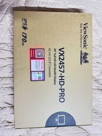 شاشه ViewSonic Full HD  170Hz تدعم ال HD و Display  حجمها 24 سعرها 180...