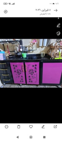 كاونتر سنك المنيوم • سطح مرمر • سلة كاونتر جديدة