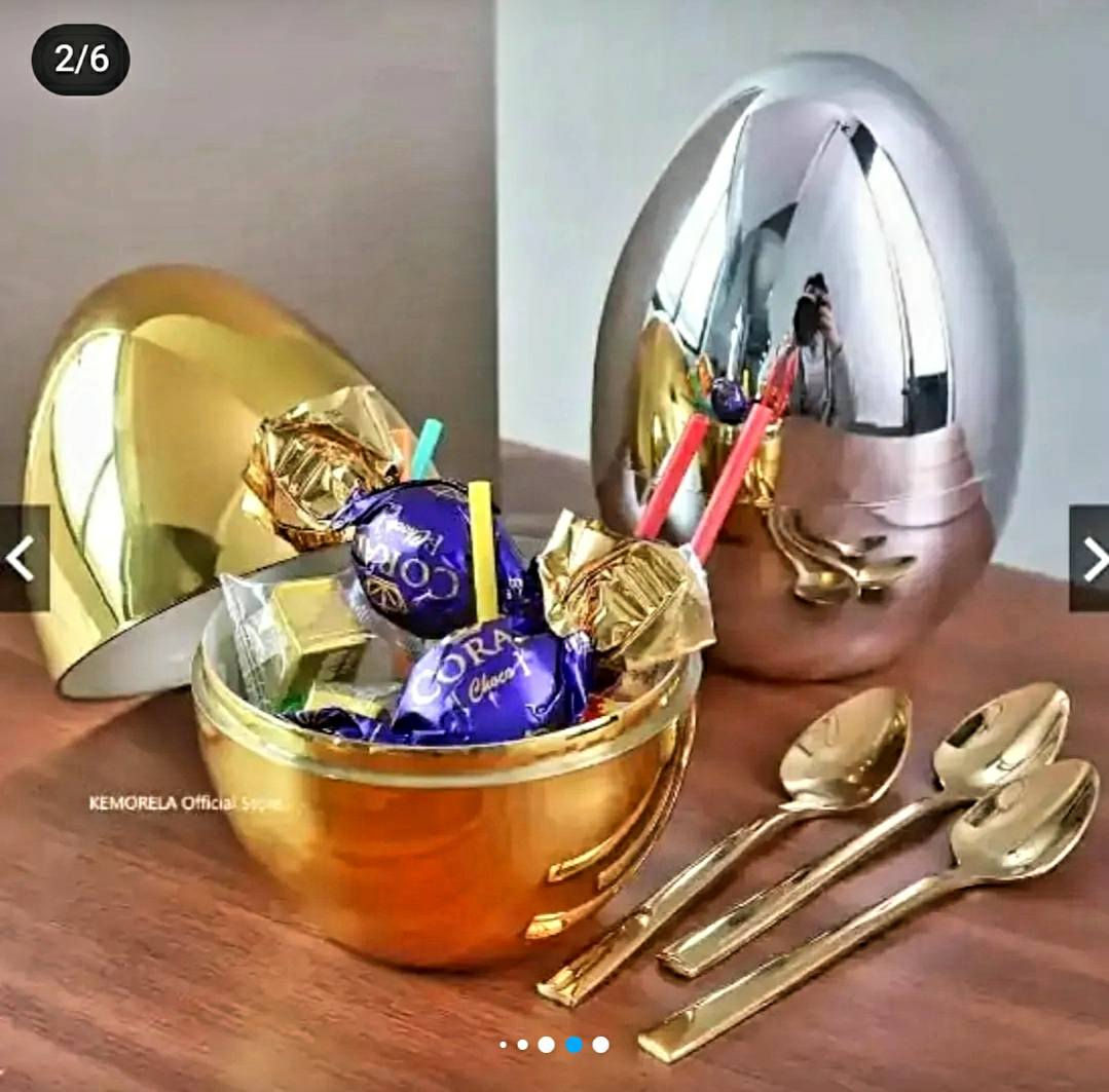 آرخصلك ستور#  يخليك دايما مبهور  🏪🏫
شوفولي هي الاناقة والجمال💞💞💞
حاملة ملاعق + ملاعق موديل البيضة
✅ ملاعق شاي استيل اصلي ثقيل ختم ١٠/١٨ +  ذهبي طلاء ثابت.
✅ حافظة ملاعق مودرن وثقيل
✅ متوفر بالوان الفضي والذهبي
سعر الحاملة ( البيضة) + ٦ ملاعق شاي ب 7000 الف دينار
للحجز يرجى مراسلة الصفحة 📩📩📩
توجد خدمة توصيل لكل محافظات العراق 🚚🚚🚚
عنوانا كوت/ شارع دور العمال الرئيسي السادين / مجاور مجمع التميمي احمد


**إذا كنت صاحب هذا الإعلان وتريد حذفه لأي سبب، رجاءا أرسل رسالة إلى الدعم الفني**