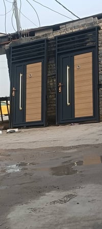 باب بديل للخشب • حديد ٢مم • ضد الماي والحرق