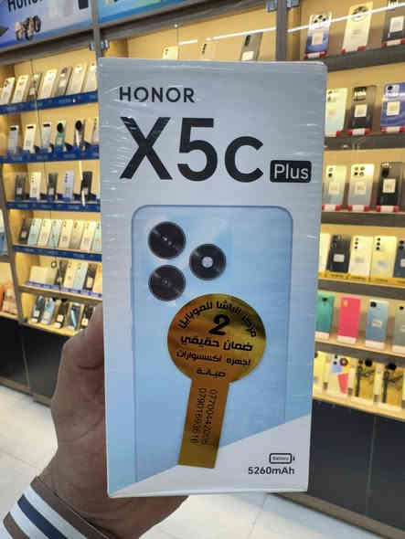 #مركزالباشا2للموبايل 📱
#متوفر 📣 في…….… #مركزالباشا2للموبايل💯  

الجديد والمختلف كلياً من #هونر #honorX5Cplus 
الكفاءة العالية والشكل والألوان الجذابة بسعر خيالي
HONOR X5C PLUS 
( 128 G - RAM 4+4 )
• شاشة أكبر مقاس 6.74 و تدعم 90 هيرتز
• المعالج الجديد الأسرع Mediatek Helio G81
• بطارية ضخمة بسعة 5260 تدعم الشحن السريع
• كاميرا 50 ميقابكسل
• نظام أندرويد 15 مع واجهة MagicOS 9
#السعـر 115 الف 🔥
#Honorx5c_plus

@📱📱📱📱🔥🔥🔥📱📱📱📱
#مركزالباشا2للموبايل
جميع الأجهزة ضمان 🛡 لمدة سنة كاملة من الوكالات الرسمية (هارد وير 🔧 - سوفت وير💻 )
نحن مسؤولون عن جميع الأجهزة مع جميع الوكالات خلال فترة الضمان                        
‏                              ‎للاستفسار اكثر
📄 نستلم طلباتكم من خلال 👇🏼
📬 ارسال رسالة على الماسنجر او
☎️ الاتصال على احد الارقام من الساعة 🕛 10:00
صباحاً  الى الساعة 🕘 12:00 مساءً . 
للطلب وللاستفسار 🤔 الاتصال على الارقام :
📱*********** - ***********📱
- العنوان 🔍 : بغداد - الكريعات - مقابل مطعم نسيم دجلة 
📍متوفر خدمة توصيل الى كافة انحاء العراق 🇮🇶
التقسيط  : يمكنك الآن شراء مختلف المنتجات بالتقسيط المريح ، لحاملي بطاقة ماستر كارد الرافدين. @الجميع اعلام منطقة الكريعات مركز الباشا2 للموبايل  HONOR Iraq
