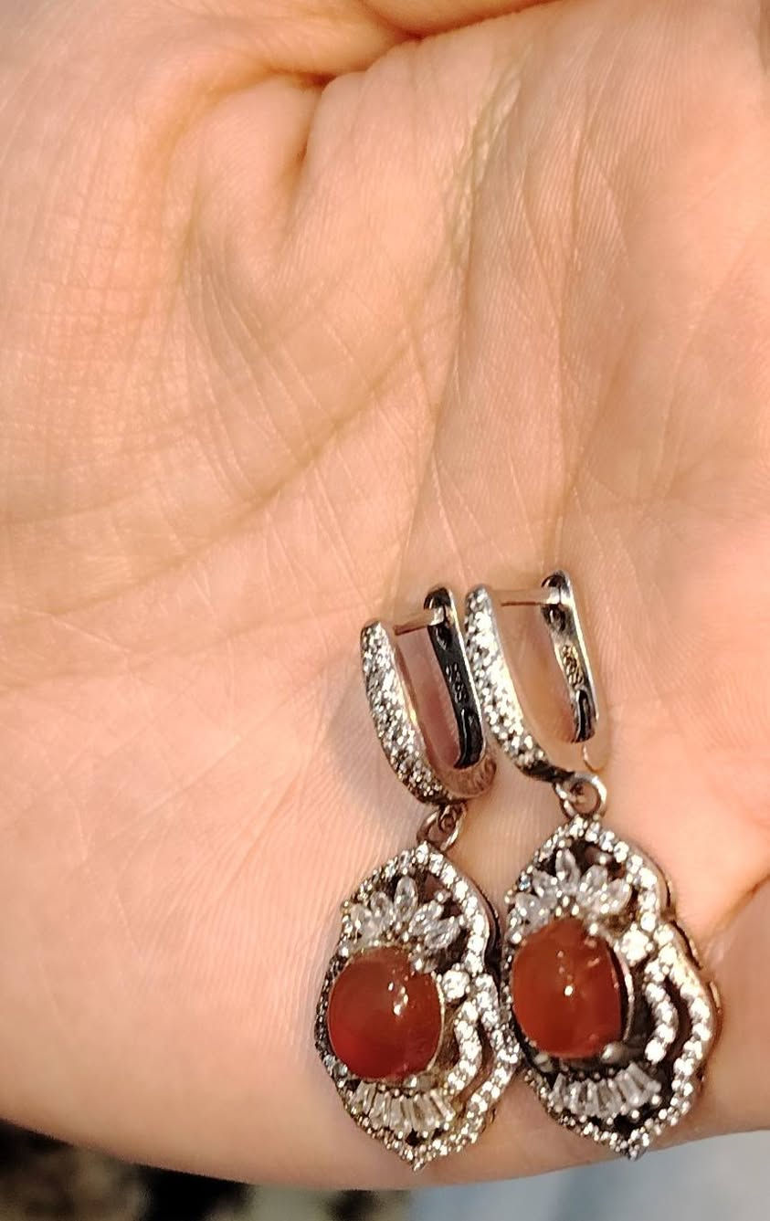 تراجي عقيق اصلي صياغه جميلة جدا مختوم 925 سعر خاص واتساب ***********
