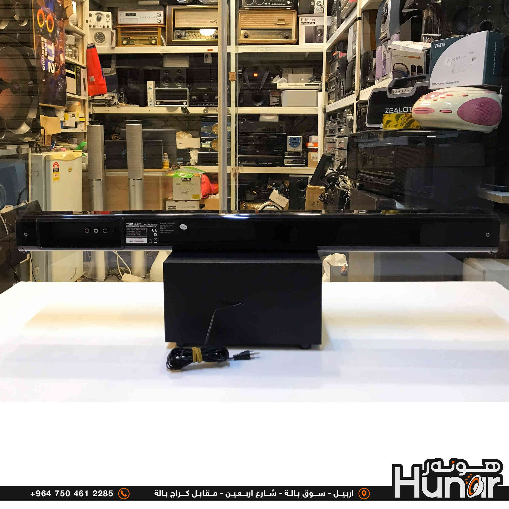 THOMSON 2.1 Soundbar  100 Watts
Model  SB50BT Bluetooth AUX
( کوردی • عربي )

🟢توصيل موجود الي جميع المحافضات
🟡گەياندن هەیە بۆ هەموو شوێنێک

🟠مــعـرض هــونـەر
🔸للـصوتــیات(امبلیفایر• سماعة• رادیو• انتیك• مایكروفون)
🔸عــنـوان• اربیل سوق بالة • شارع اربعین
🔸مـوبایـل• ***********
                   ***********

🔵پـێـشانـگای هــونـەر
🔹بۆ ئامێری دەنگی و کارەبایی(ئیمپلیفایر• سەماعە• ڕادیۆ• مایکرۆفۆن)
🔹ناونیـشان• هەولیر • بازاری لەنگەی ٤۰م
🔹مـــۆبـایـل• 
***********
***********

•••••••••••••••••••••••••••••••••••••••••••••••••••
#iraq #kurdistan #duhok #zaxo #hawler #karbala #slemani #erbil #baghdad #kurd #kurdish #akre  #karkuk #kuwait #najaf
#amplifier #audio #subwoofer #sound #music #audiophile #bass #stereo #amplifiers #speaker #soundsystem #speakers
#اربيل #العراق #بغداد
