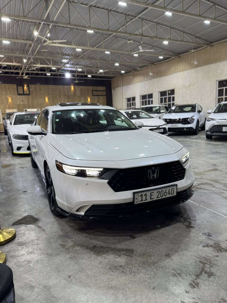 🚗 للبيع – هوندا أكورد هايبرد 

🔹 الموديل: 2025  
🔹 الوارد: خليجي      ( الوحيدة بالعراق )  . 
🔹 اللون: ابيض صدفي  
🔹 الممشى: 7700 كم فقط  
🔹بجم كبس السيارة

✨ المواصفات:  
•محرك 2.0 لتر هايبرد مع محرك كهرباء
•قوة تقريباً 204 حصان
•دخول ذكي بابين 
•شاشة وسطية تقريباً 12.3 إنج
•صرفية بنزين اقتصادية جداً 
• حساسات أمامية وخلفية  
•رادار امامي
• رادارات جانبية  
• نظام تحديد المسار  
• كاميرا جانبية  
• داتا شو  
• مرايا بإشارة + شفط المرايا  
• مقاعد جلد 
• تبريد قطعتين  
• تدفئة مقاعد 
• شحن لاسلكي  
• مقاعد كهرباء (السائق والراكب)  
• ويل 18 
السيارة نظيفة جداً وممشى قليل. 

الضرر : 
جاملغ خلفي يمين . بدون ايرباك السيارة بدون شاصي

📞 للاستفسار والتفاصيل أكثر مراسلة الخاص أو الاتصال.
*********** 📞
 📍معرض الاسطورة البياع الشارع الثاني
