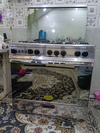 طباخ تكنوكاز مصري ستيل اخو الجديد حجم ٨٠ ×٦٠ كله شغال والفرن شغال (الف...