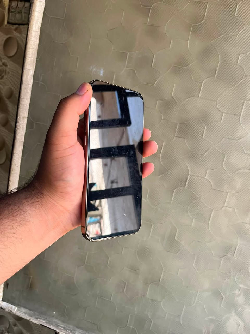 📱 iPhone 16 Pro Max – 256GB
✨ اللون: ذهبي (Desert Titanium)
✅ البطارية 100%
✅ دورات الشحن: 161 فقط
✅ بدون أي شخوط أو كسور، الجهاز نظيف جداً وشبه جديد.
السعر 1.500


**إذا كنت صاحب هذا الإعلان وتريد حذفه لأي سبب، رجاءا أرسل رسالة إلى الدعم الفني**