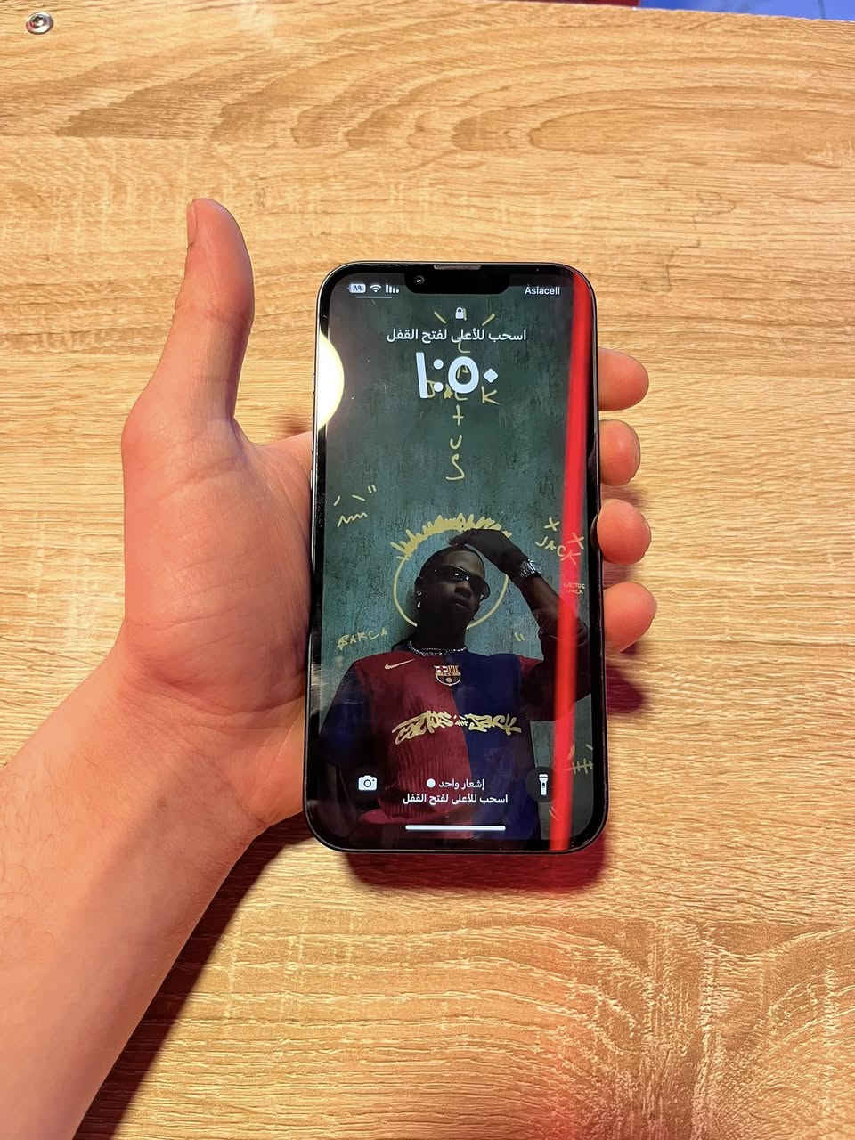 سلام عليكم آيفون 13ضمان ماستر  بطاريه 85سعره 450بي مجال بصيط ***********
