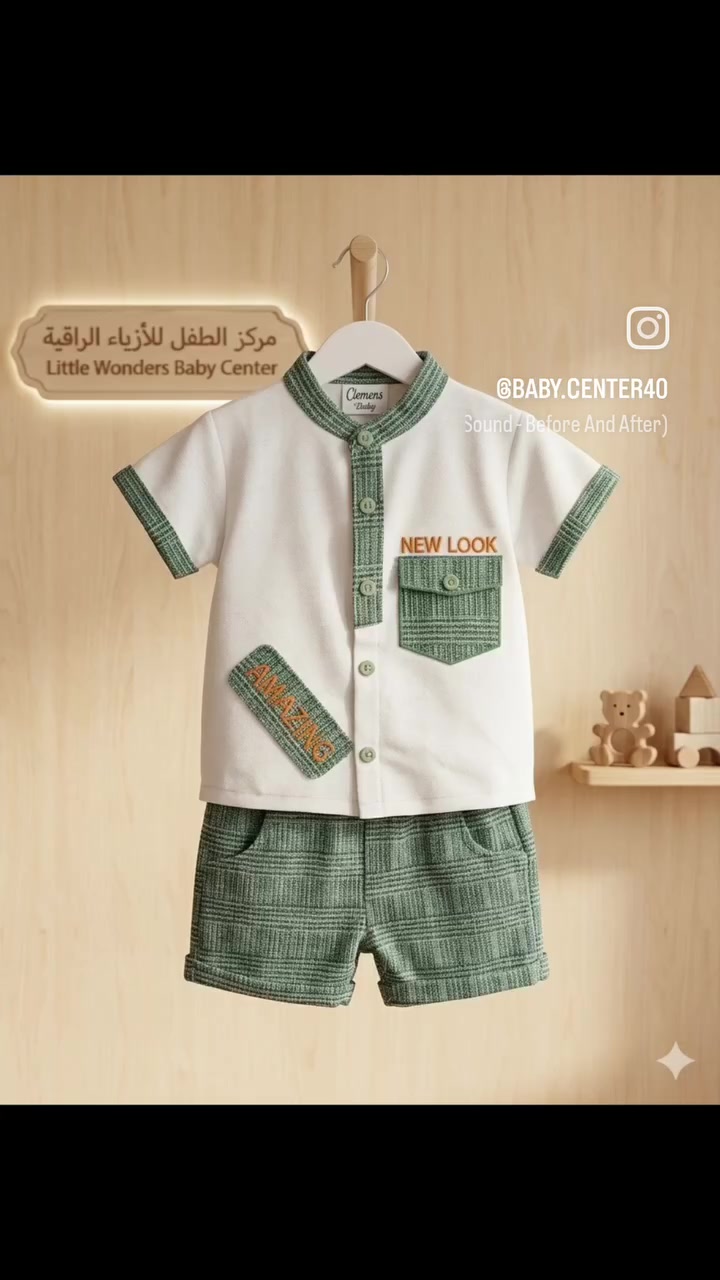 🌟 أشيك الموديلات لأميرك الصغير من مركز الطفل!🌟
وفرنالكم كولكشن جديد يجنن! قاط ولادي صيفي يجمع بين الأناقة والراحة، بخامات باردة تناسب أجواء الصيف وتصاميم عصرية ومميزة تخلي طفلك دائماً متألق. ✨
 الموديل قاط ولادي (قميص نصف كم + شورت) بتفاصيل راقية وتطريزات شبابية حلوة.
 الألوان متوفر بالألوان المعروضة (الأزرق والأخضر) اللي تناسب كل الأذواق.
 السعر8,500 دينار فقط! 🔥 (سعر تنافسي ومناسب للجميع).
لا تفوتون الفرصة، زورونا وخلوا طفلكم يتميز بأحلى الإطلالات! 👦👕
📍 العنوان الأنبار - التأميم - شارع 60 - حي الأساتذة.
📞 للحجز والاستفسار ***********
#مركز_الطفل #أزياء_أطفال #أطقم_ولادي #ملابس_أطفال #الأنبار_التأميم_أناقة_طفلك
