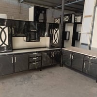 كاونتر ملحق ٢٫٥م • سنك مرمر ١٫٥م • رمادي