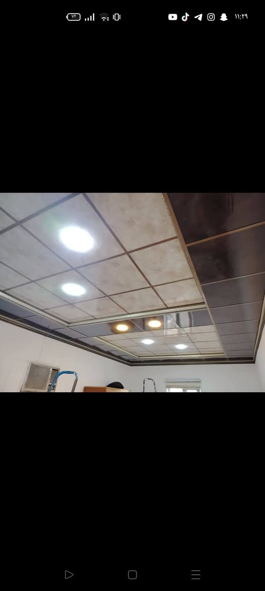 السلام عليكم ورحمة الله...
إليكم جزء بسيط من عملي في عمل سقف ثانوي تغليف جدار جبس بورد واجهات بلازما سحبات جدار بأحدث الديكورات وبأسعار مناسبه للاستفسار الاتصال على *********** او مراسلة الصفحه
