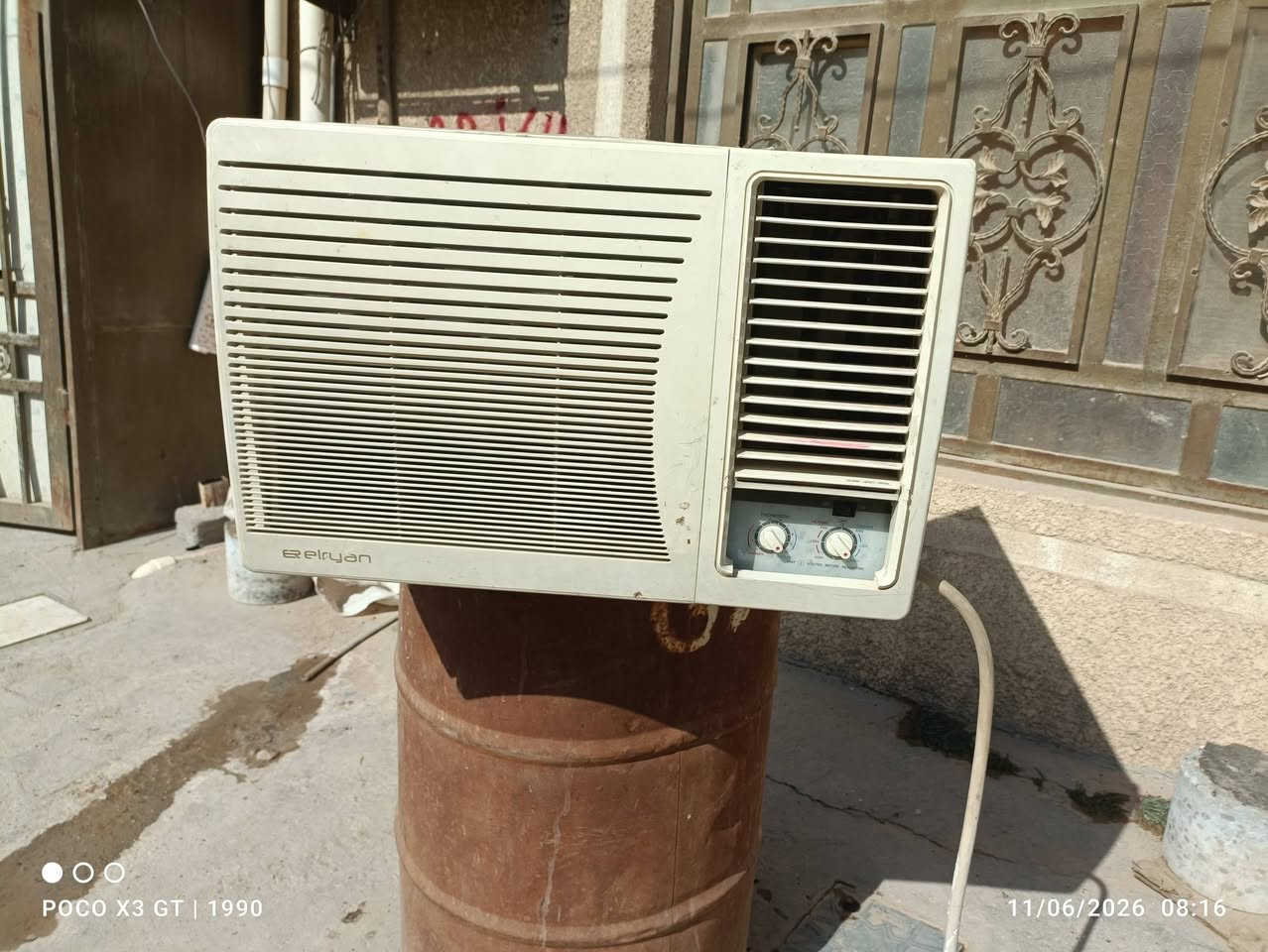 مكيف شغال على الفحص***********
