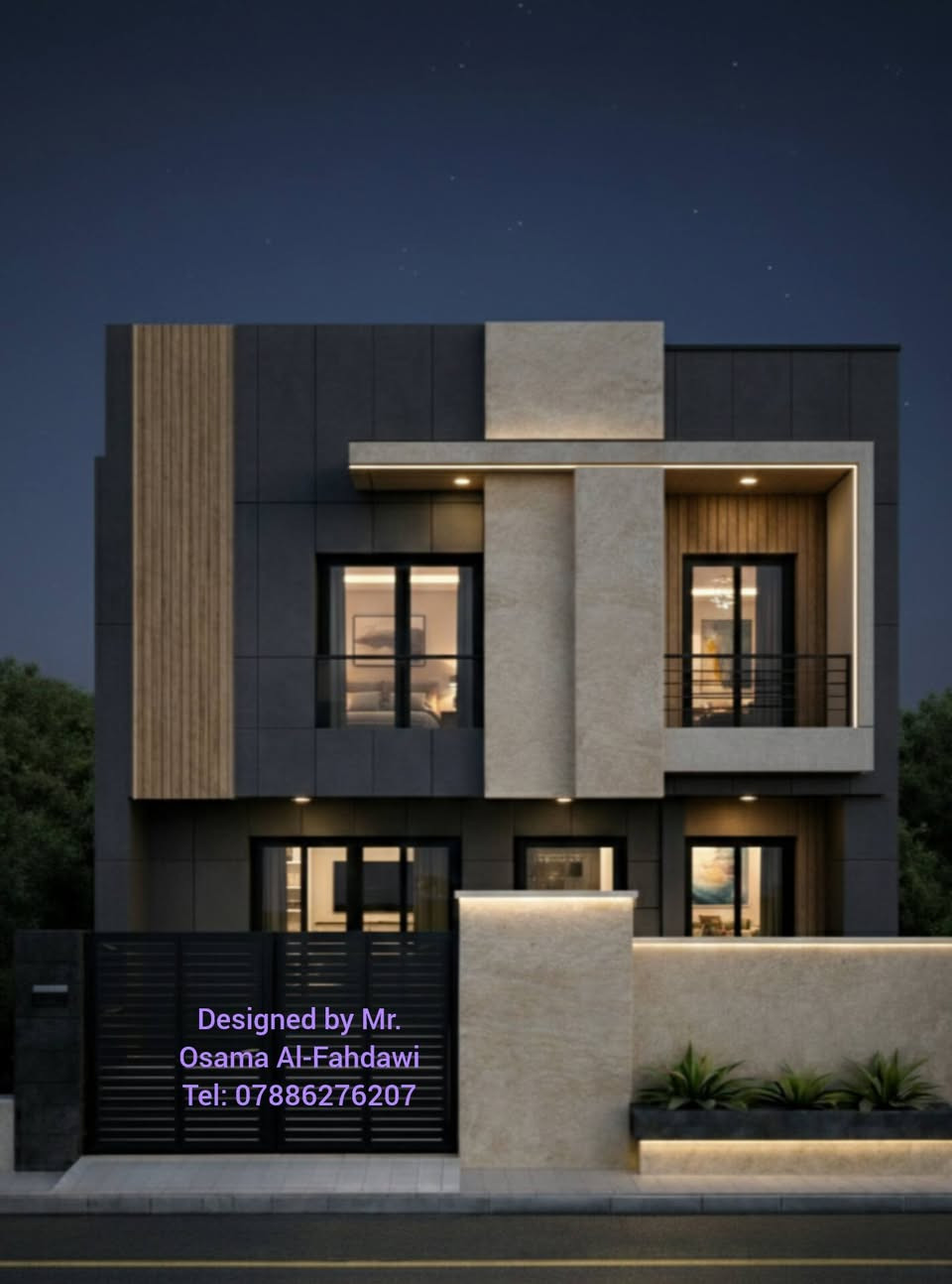 تصميم مودرن يجمع بين الفخامة والذكاء المعماري 
بمساحه133m
6.66×20 
​لكل من يبحث عن التميز في واجهة منزله، نقدم لكم هذا التصميم العصري الذي يجمع بين تداخل كتل الحجر الطبيعي، الديكورات الخشبية، والإضاءة المخفية التي تضفي لمسة ساحرة.
​... مميزات التصميم:
​واجهة حديثة (Modern): تعتمد على التباين اللوني بين الرمادي الفاخر والبيج الدافئ.
​استغلال مثالي: تصميم مدروس ليناسب المساحات الطولية (واجهة 6.66م) مع الحفاظ على الهيبة والفخامة.
​إضاءة وتفاصيل: توزيع ذكي للإضاءة الخارجية يبرز جمالية المبنى ليلاً ونهاراً.
​ خدماتنا الهندسية "أونلاين" أينما كنت!
​لا داعي للعناء، نوفر لك كافة الخدمات التصميمية (مخططات معمارية، واجهات 3D، وتصاميم داخلية) عن بُعد وبأعلى جودة احترافية، مع إمكانية التعديل والمتابعة حتى الوصول للنتيجة المثالية.
​تصميم الاستاذ: أسامة الفهداوي 
للتواصل والاستفسار (واتساب أو اتصال): *********** 📞
#Trending #Viral #ModernHome #InstaGood #DreamHome #ArchitectureLovers #InteriorDesign
#تصميم_معماري #تصميم_واجهات #تصميم_بيوت #الهندسة_المعمارية #ديكور #تصميم_عراقي #اكسبلور #fyp #ترند #مهندس_معماري #هندسة_معمارية
#المتابعين
​⚠️ تنبيه هام جداً بخصوص التنفيذ:
عزيزي المتابع، لضمان نجاح هذا التصميم على أرض الواقع، نود التأكيد على أن القياسات الدقيقة والنهائية محفوظة لدى المصمم
​إن أي محاولة للاجتهاد الشخصي بإضافة قياسات مجهولة أو تغيير الأبعاد قد تؤدي إلى أخطاء إنشائية ومعمارية فادحة (مثل ضيق الممرات، سوء التهوية، أو مشاكل في السلالم)، وهو ما وقع فيه الكثيرون للأسف. الالتزام بالمخطط الأصلي من المصمم هو ضمانك لبيت آمن وجميل.
