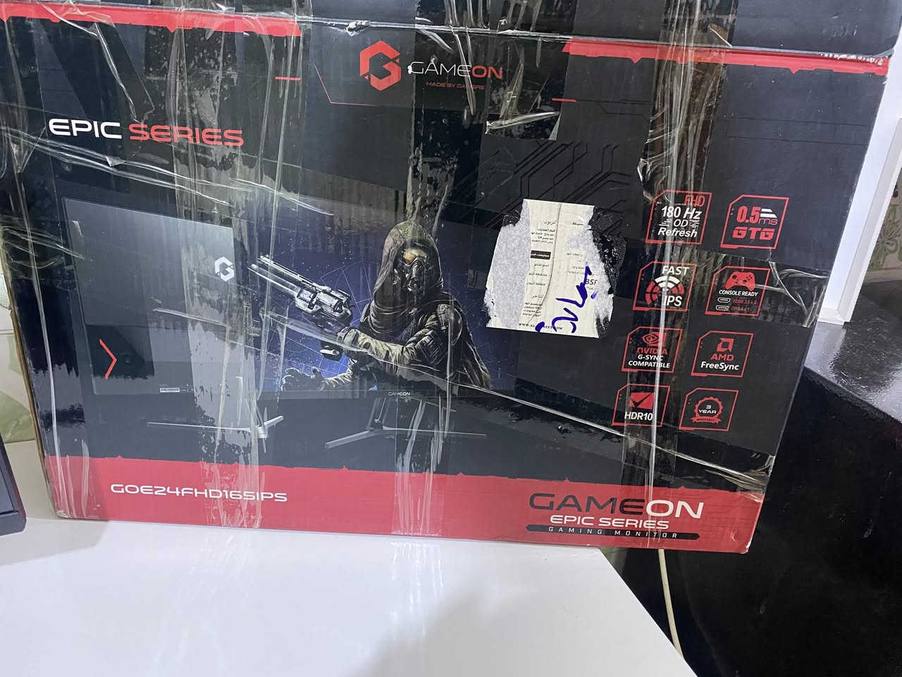 شاشة gameon+ ستناد شاشة ثلاثي
مواصفات الشاشة 
165hz
0.5ms
بنل ips
HDR10
hdmi 2.1
وبعد بيها هواي مواصفات تدعم كونسل و pc 
سعرها مع الستاند الثلاثي 160 الف قفل 
عنواني ميسان العمارة حي العسكري
***********
