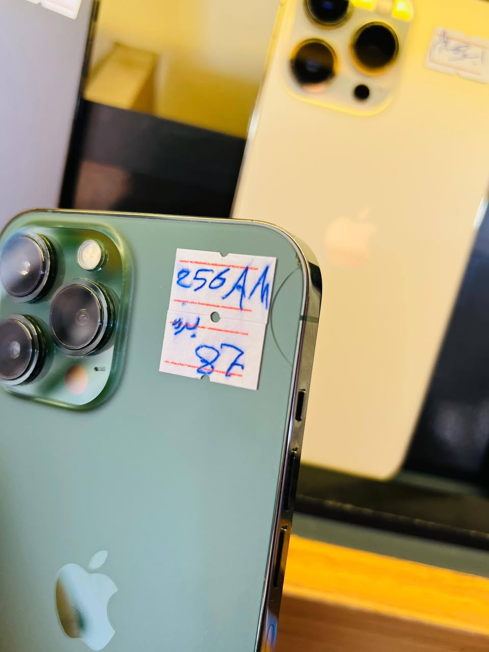 13 برو ماكس نظافة 100‎%‎
بطارية 87
جهاز بلادي اي قطعه ممستبدله بي فقط هاذ الفطر البسيط ب ضهر 
ظمان 5 ايام 💯💯 استبدال وسنة سوفت 
سعر 670 الف 
*********** 
كربلاء الرجيبة مقابل ماركت الدعمي 3
