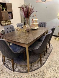 ميز طعام تركي خشب طبيعي شبه جديد عنوان بغداد سعر 460 تواصل 07875843828