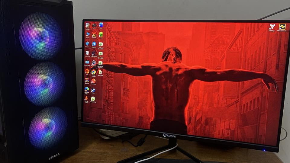 السلام عليكم التجميعة قطعها :
Gpu : 3 fan Gigabyte gtx 1070
Cpu : R5 5500
Motherboard: Msi pro 
Ram: 8gb hyperx fury RGB
Storage : m.2 512gb
Case : antec vx 310 argb
Monitor: raptor 180hz FHD ips
الماوس والكيبورد هدية وية التجميعة وايضا تجي وية التجميعة هدية حساب اوفلاين بي هواي العاب 

ابيع كامل بسعر 700 الف وبي مجال للشراي
المكان اما الكرادة او الدورة البوعيثة الفحص فقط في الدورة


**إذا كنت صاحب هذا الإعلان وتريد حذفه لأي سبب، رجاءا أرسل رسالة إلى الدعم الفني**