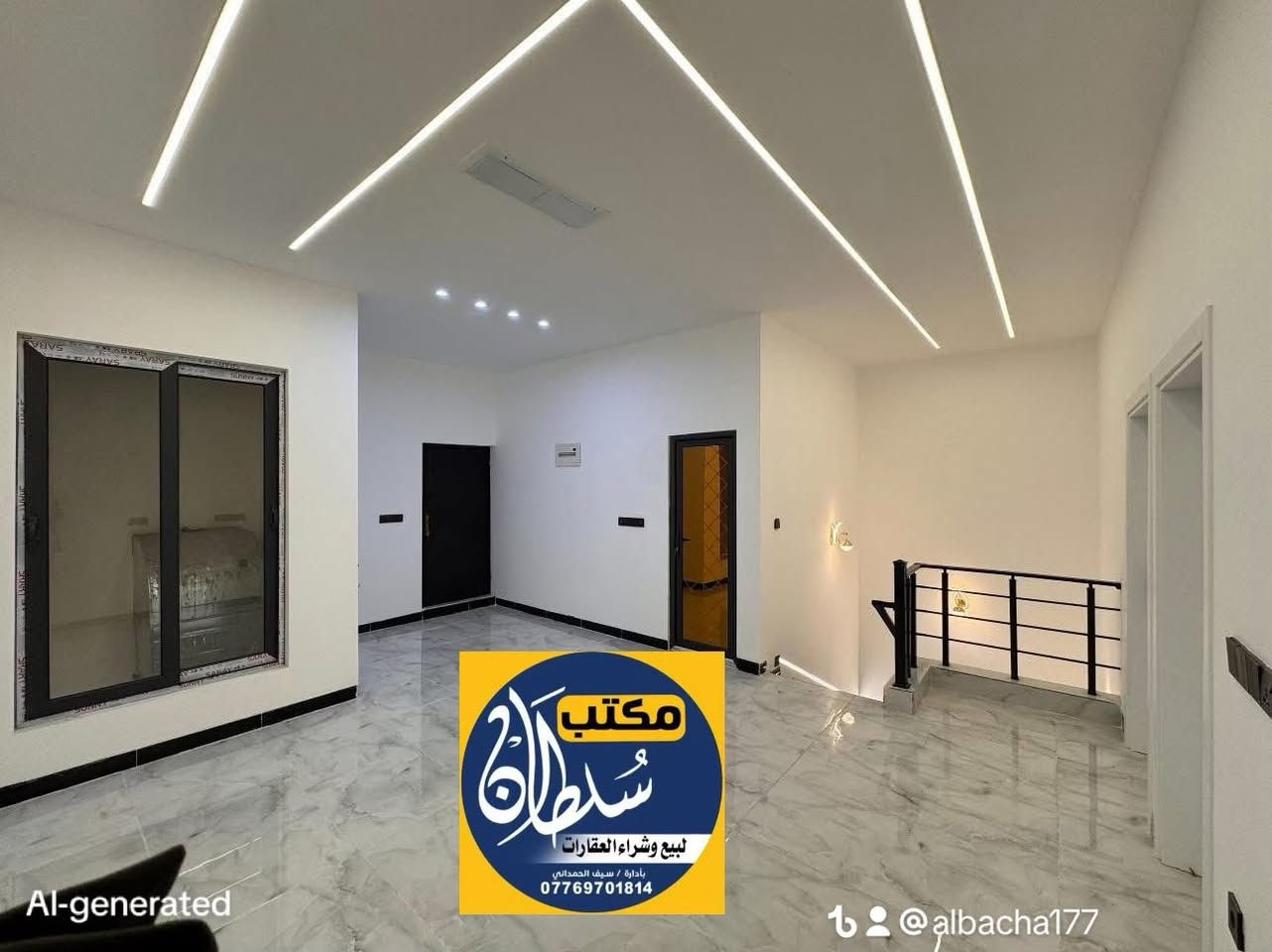 دار طابقين للبيع بناء حديث Zero 
طابو ملك صرف بأسم شخص واحد

مساحة الدار 150متــر واجهة 7,5 
♦️موقع الدار كركوك عدن حي الضباط خلف جامع تحسين صوراني 

 1-طابق ارضي يحتوي ع گراج واستقبال وغرفتين منام وصالة  مطبخ حار وبارد وصحيات 

2-طابق ثاني غرفتين منام وصالة وصحيات الدار نضام دكتات تبريد مركزي وسخان لكل طابق َ

المواد المستخدمة للبناء
الارضيه مرمر هندي ونظام كاميرات وجرس ابو الشاشه ونظام 
فوتوسيل. ديكورات ملكي عثماني، بيت صفر. ممسكون

💵💵السعر ع الاتصال 💵💵
***********
  
 1- التعامل يكون مع صاحب العقار الشرعي
2- المكتب  وسيط بين الطرفين ولحفظ الأجراءات  القانونية والتأكد من صحة العقار قبل تسليم اي مبلغ بأشراف قانوني 
——————
3- الرقم الخاص بالمكتب للأتصال ***********
—————
4-موقع   المكتب كركوك حي الواسطي 
سايدين العمارة الخضره مقابل شقق الغاز               ومجاور دكتورة سلوى البياتي 
 🏦مكتب سُلطان العقار 🏦 
 بأدراة أستاذ سيف 
 للأتصال ***********
✅نستقبل جميع عروضاتكم السكنيه والتجاريه في كركوك 💯والترويج لها عبر الصفحه الخاصة بالمكتب
للأستثمار والتطوير العقاري  معنا نحو الأفضل المكتب مجاز من غرفة تجارة ونتعامل بأشراف قانوني
