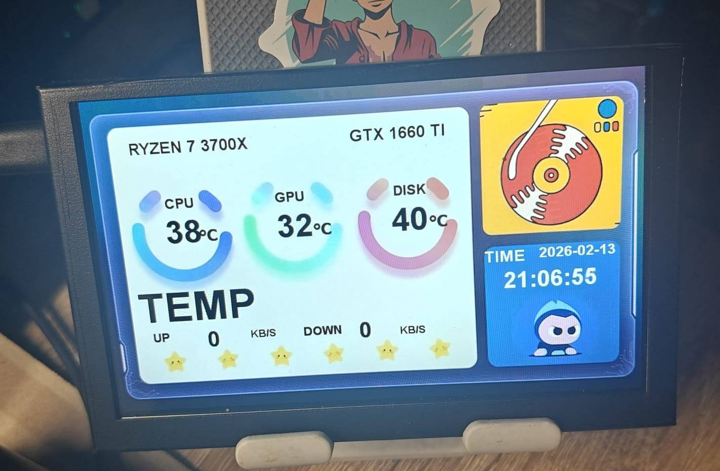 شاشة ٥ انش
تعرض المعلومات القطع الداخلية للكمبيوتر
وياها برنامج جاهز يدعم لغة إنجليزية 
شغالة و مفحوصة
منفذ type-c
و ثيمات مجانية وياها قابل للتعديل 

السعر ٣٥ مع التوصيل


**إذا كنت صاحب هذا الإعلان وتريد حذفه لأي سبب، رجاءا أرسل رسالة إلى الدعم الفني**