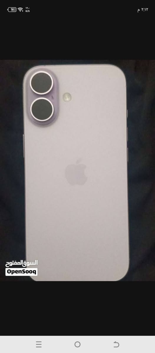 السلام عليكم ايفون 17 عادي للبيع ذاكره 256 البطاريه 99 مامستخدم قليل السعر 1300 بغداد البلديات رقم ***********
