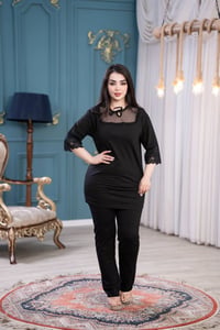 تراك نسائي • فانيل زبدة • فري سايز ٨٥ كيلو