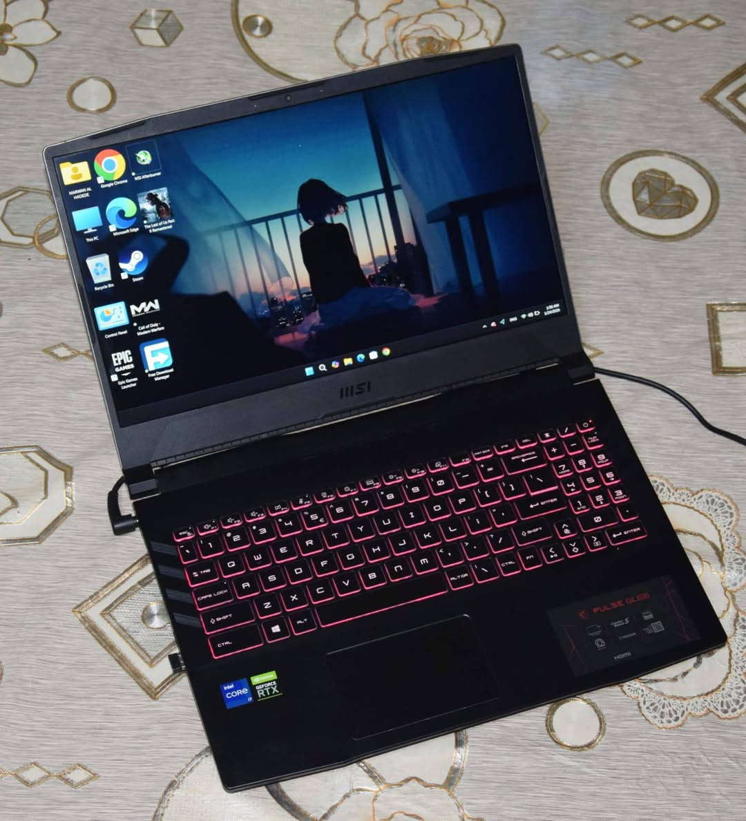 مراوس بكرت شاشة
🔥 MSI Pulse GL66 للألعاب – أداء قوي وحالة ممتازة 🔥
💻 المعالج: Intel Core i7-11800H (جيل 11 – أداء عالي للألعاب والتصميم)
🧠 الذاكرة: 16GB RAM DDR4 – تشغيل سلس وتعدّد مهام بدون تهنيج
🎮 كرت الشاشة: NVIDIA RTX 3070 8GB GDDR6 – يشغّل أحدث الألعاب على أعلى الإعدادات + Ray Tracing
💾 التخزين: 512GB M.2 NVMe SSD – سرعة إقلاع وتشغيل ألعاب خرافية
🖥 الشاشة: 15.6 بوصة FHD بمعدل تحديث 144Hz – سلاسة عالية وبدون تقطيع
⌨ الكيبورد: RGB Gaming Keyboard – إضاءة جميلة وتحكّم ممتاز
❄ التبريد: نظام تبريد قوي من MSI – أداء ثابت حتى مع اللعب الطويل
✨ الحالة: نظيف 100% – استخدام شخصي خفيف
📦 الملحقات: الأغراض كاملة (شاحن + كرتون)
🎯 الاستخدام: ألعاب – تصميم – مونتاج – بث مباشر
--مراوسسسس بكرت شاشة 4070tiسوبر


**إذا كنت صاحب هذا الإعلان وتريد حذفه لأي سبب، رجاءا أرسل رسالة إلى الدعم الفني**
