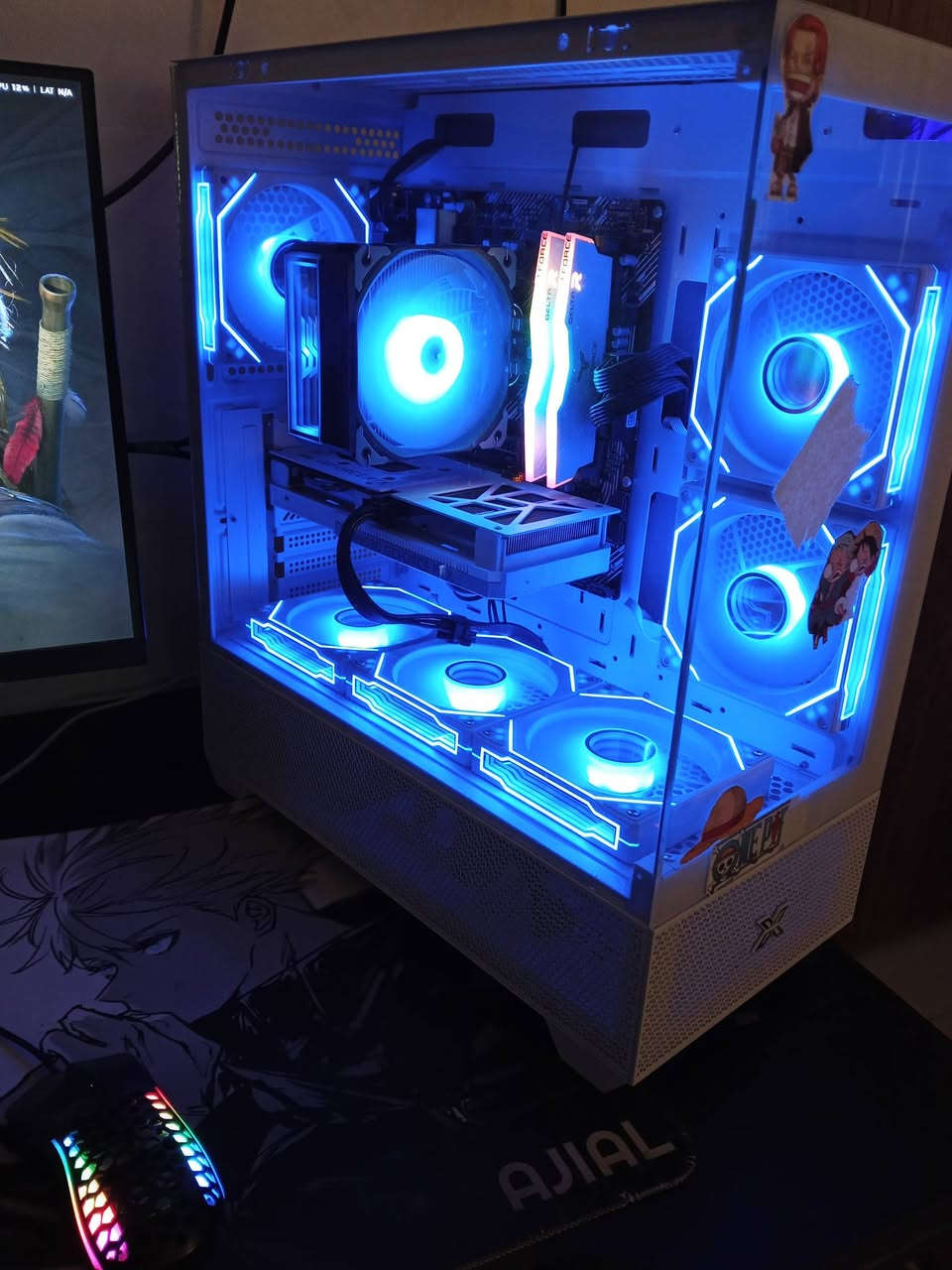 سلام عليكم تجميعه البيع
كرت 4060 نسخه بيضه
معالج Ryzen 7 5700x3D
رامات 16 تردد 3600 لون ابيض 
الوحه ام asus B450m All
تجميعه كله بيضه منسقه وكراتين كله موجوده
كيس يتغير اكثر من 10 الوان
ستعمال كلش قليل
سعر مليون قفل قفل
تواصل *********** واتس اب فقط

