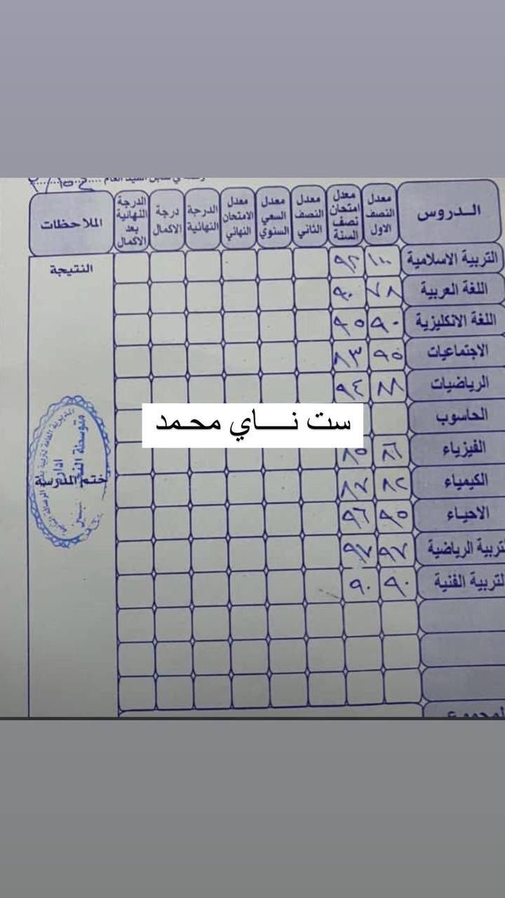 🔥🔥 إعـلان 🔥🔥🔥
تدريس خصوصي منزلي [ناي محمد]
لكافة المراحل الابتدائية
✨ عرض لفترة محدودة بأسعار تنافسية ✨
امتحانات نصف السنة (50) ألف فقط 😍
لا تحتار بمستوى أولادك.. تدريس خصوصي مكثف يتضمن:
✅ الإعادة بالشرح والترديد المستمر.
✅ امتحانات يومية لضمان الفهم.
✅ دعم نفسي وعلمي متكامل.
✅ خبرة وتجربة تضمن النجاح والتميز.
(هدفي ليس النجاح وإنما التميز) 🌟
⚠️ المقاعد محدودة جداً.. سارعوا بالحجز ⚠️
📍 العنوان: البلديات // شارع الكنيسة
📞 للحجز والاستفسار: ***********
