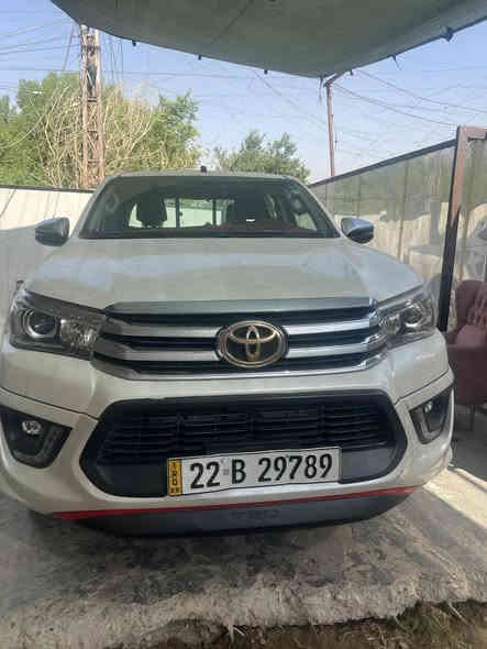 للبيع — Toyota Hilux TRD 2020
🔹 النوع: TRD، V6 سعة 4.0 لتر، 6 سلندر ، كير أوتوماتيك (حسب المواصفات المتعارف عليها)  ￼
🔹 الحالة: بدون أي ضرر، قطعة واحدة فقط الجاملغ الامامي ومخلي عليه فابلون ابيض بيه بارد فقط 
🔹 الملكية: بحالة ممتازة،
🔹 المواصفات الإضافية:، دفع رباعي 4×4، كراسي جلد شاشة متعددة الوسائط،
السياره جاهزه من كلشي شغل واطلع ترايها يخبل 

🔹 الموقع: بغداد : العبيدي
🔹 للتواصل: (***********)
 • “جميع أوراقها جاهزة”
 • “تجربة قيادة متاحه
