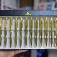 قلم جاف ذهبي خاص 😍😍😍  كود:3-558 عدد كارتون:50باكيت باكيت12قلم سعر باكي...