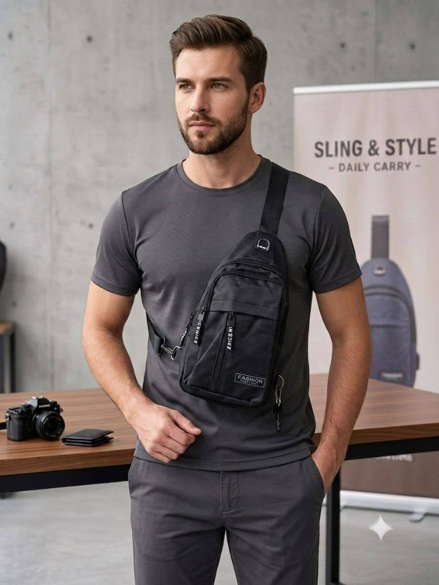 ​🌟 جديدنا! حقيبة الصدر العصرية والأنيقة (Sling Bag)! 🌟
(تصميم مريح وأنيق للحمل اليومي! كما في image_0.png)

​لماذا هذه الحقيبة؟

🔹 تصميم "City Sling" متعدد الأغراض ومنظم (انظر الصورة image_2.png)

🔹 فتحة مخصصة لسماعات الرأس (متعارضة!) (انظر الصورة image_3.png)

🔹 جيوب متعددة لتنظيم أغراضك الأساسية بسهولة.

🔹 مصنوعة من مادة بولي كانفاس متينة وقابلة للتنفس (انظر الصورة image_3.png)

​تصفح الصور لرؤية الألوان المتوفرة:

🔵 الأزرق الأنيق (image_0.png)

⚫️ الأسود الكلاسيكي (image_1.png)

🔘 الرمادي العملي (image_2.png & image_3.png)

​🔥 سعر الحرق: 5000 دينار عراقي فقط! 🔥

​✅ يوجد توصيل لكافة أنحاء العراق 🇮🇶

إذا تطلب 5 قطع فما فوق توصيل مجاني

​للحجز أو الاستفسار، راسلنا على الخاص 📩 أو اترك تعليقاً 👇

او راسلنا على الواتساب ***********

لا تفوت الفرصة، الكمية محدودة!

​#حقائب_صدر #حقائب_رجالية #أزياء #تسوق #عراق #بغداد #SlingBag #DailyCarry #DailyStyle #Fashion #Style
