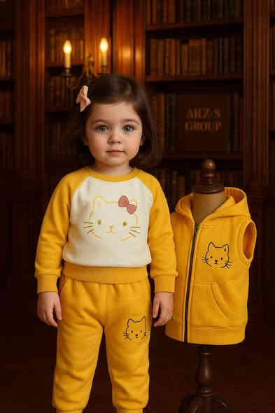 قاتی ٣ پارچەی قەدیفە 
قیاسی ١ ساڵ تا ٤ ساڵ
بە ٥ ڕەنگ و ٤ مۆدێل بەردەستە
سلێمانی گەیاندن هەیە
***********
