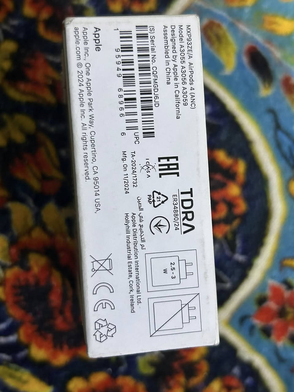 سلام عليكم ايربود ابل الاصلي جيل ال4
للاستفسار *********** واتساب السعر 180بيها مجال
