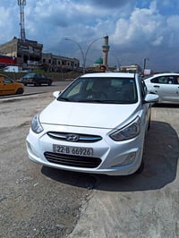 اكسنت  موديل 2018 وارد خليجي  رقم اربيل الدولي  سنويه وهزه جديده  محرك...