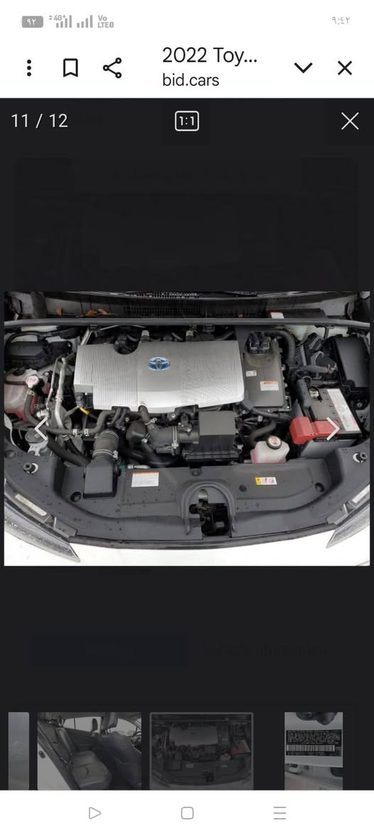 السلام عليكم

للبيع تيوتا بريوس هايبرد موديل 2022 رقم بغداد  XLE  وارد امريكي 
محرك 1800
مواصفات  شاشه وبصمه ويل كب كشنات جلد تدفئه تحويل ثاني يوم

حادثه فقط بلجنطه شويه ومعدله بارد  بدون قطره صبغ مكفوله  

السعر 145 وبيها مجال بسيط  مكان سياره الفلوجه او متواجده بغداد 
للاستفسار 
 ***********
***********
