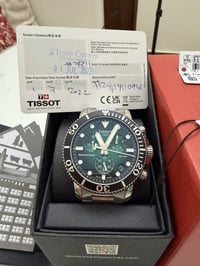 تيسوت سي ستار • مينا أخضر • زجاج زفير