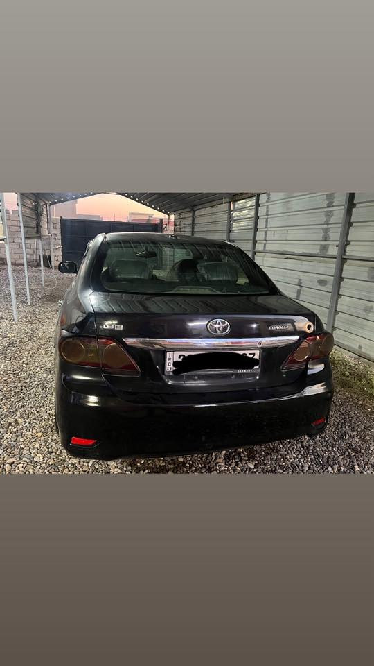 الــسلام عليكم
كورلا 2009 امريكي لـون اسود 
 محرك 18 
بيها 3 قطع وابيعه حزام ورقم دولي اربيل بسمي
السعر (100) وبيها مجال 
المكان الشرقاط 
الرقم***********
