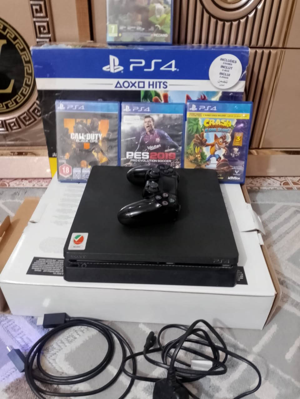 السلام عليكم 
بلي ستيشن 4 نوع سلم سعة 1 تيرا مع اقراص عدد 4 ويدة بلي واحدة السعر 300 الف


**إذا كنت صاحب هذا الإعلان وتريد حذفه لأي سبب، رجاءا أرسل رسالة إلى الدعم الفني**