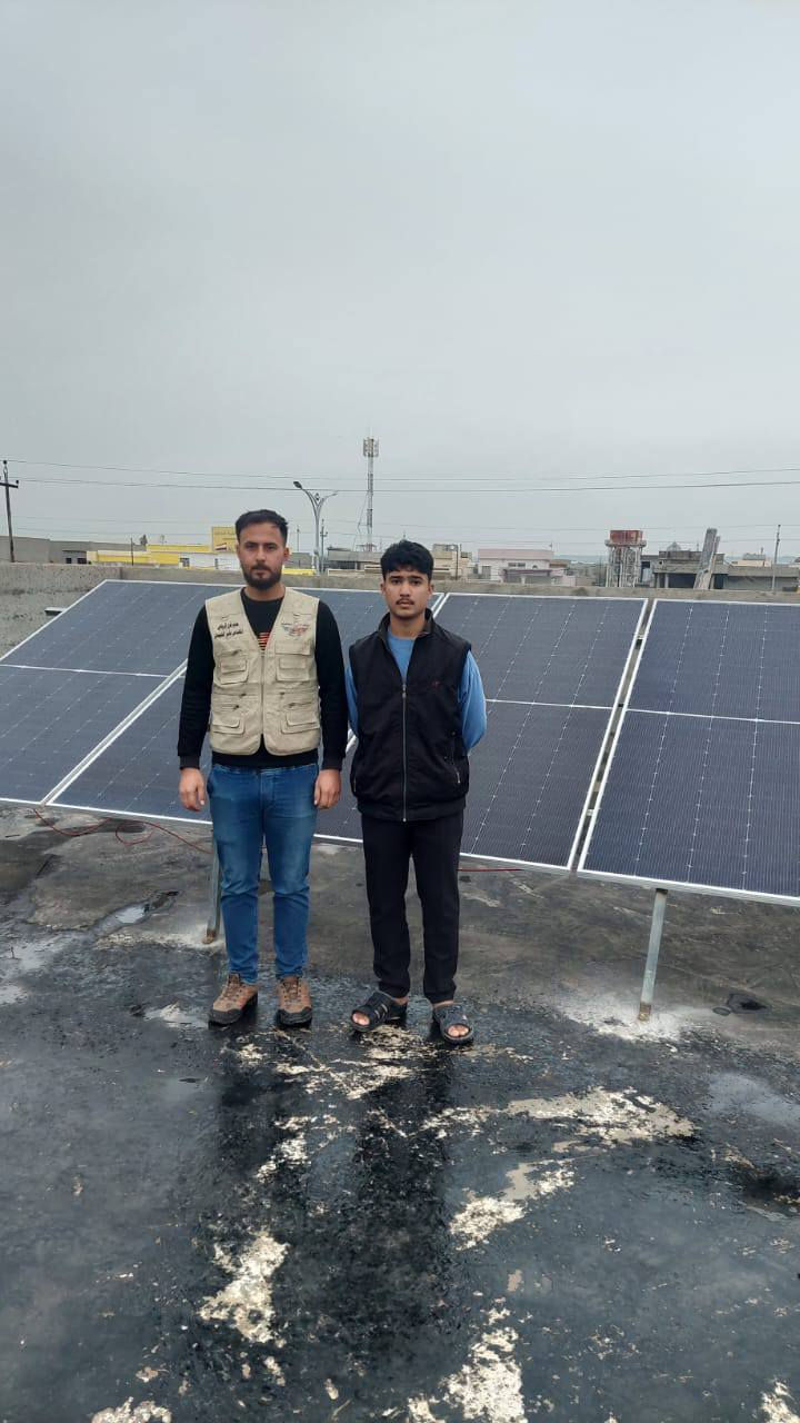 🛑كركوك/ عمل شعبي.. تنصيب منظومة طاقة شمسية بواقع 10 امبير نهاري 6 امبير ليلي للاستاذ مروان مخلف من قبل شركة كولدن بور للطاقة الشمسية فرع-ناحية الرياض  .
🛑متوفر نظام اقساط شهري مقدمة وبدون مقدمة.
🛑العنوان : ناحية الرياض داخل معرض ابوياسر الشاطي شارع الجمل.
للاستفسار:
🛑***********
🛑***********
