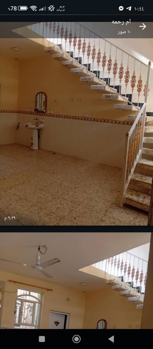 السلام عليكم بيت للايجار العنوان بابل ابوخستاوي شارع سيدعلي قرب مولدة سيدرزاق المساحه 100مترغرفه وهول ومطبخ وطارمه تصلح كاراج سياره كبيره السعر300 رقم التلفون ***********
