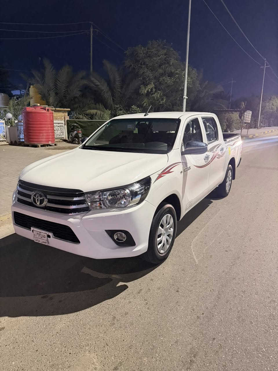 تحيه طيبه 
للبيع هايلوكس 2025 كير عادي داخل احمر ماشيه 25 الف قابل لزياده رقم شهداء بابل وكاله عامه السعر 215 للتواصل واتساب *********** قطعتين صبغ فقط مكان السياره الرميثه
