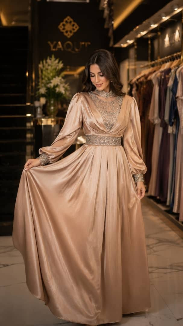 👑 إطلالة تخطف الأنظار من أول خطوة. 😍
فستان ساتن ايطالي  فاخر بتفاصيل لامعة ولمسات أنثوية ناعمة،🌸
 مثالي للسهرات والمناسبات الخاصة وحفلات الخطوبة والاستقبال.🥳
 ✨ فخامة تليق بكِ 💎
 تفاصيل راقية  لون ساحر  تصميم يمنحك إطلالة مميزة في كل مناسبة 🤗
 💎 من ياقوت... حيث تلتقي الأناقة بالفخامة. تصاميم مختارة بعناية لتمنحك حضورًا استثنائيًا وإطلالة تفيض رقيًا وجمالًا في كل مناسبة. ❤️
#جملة_ومفرق 
لتواصل 00963/98167243
 يوجد شحن لجميع لمحافظات السوريه والدول 🌍 

السسعر .... 🔥🔥🔥


**إذا كنت صاحب هذا الإعلان وتريد حذفه لأي سبب، رجاءا أرسل رسالة إلى الدعم الفني**