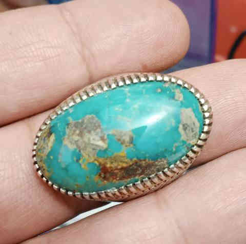 فيروز طبيعي صياغة يدوية ثقيلة قياس الخاتم ٢٦ 
تواصل خاص واتساب ***********
